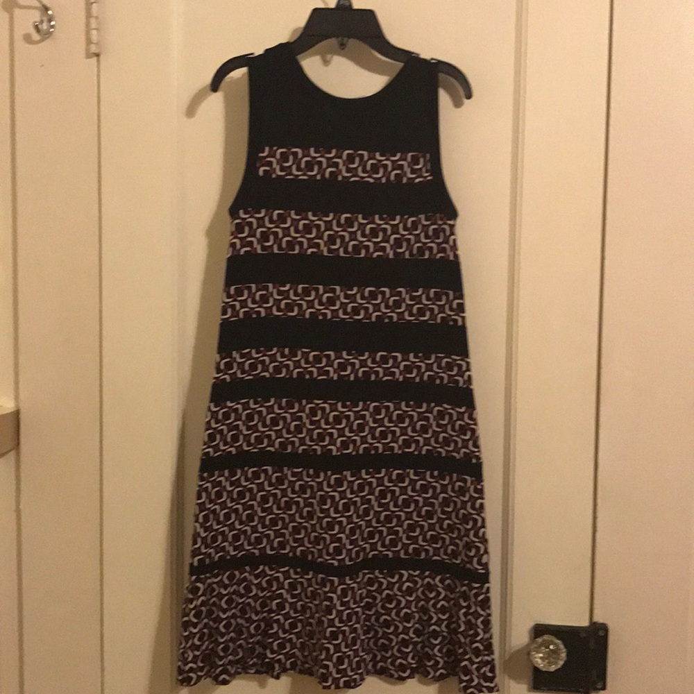 Michael Kors black dress with purple  white  P/S
